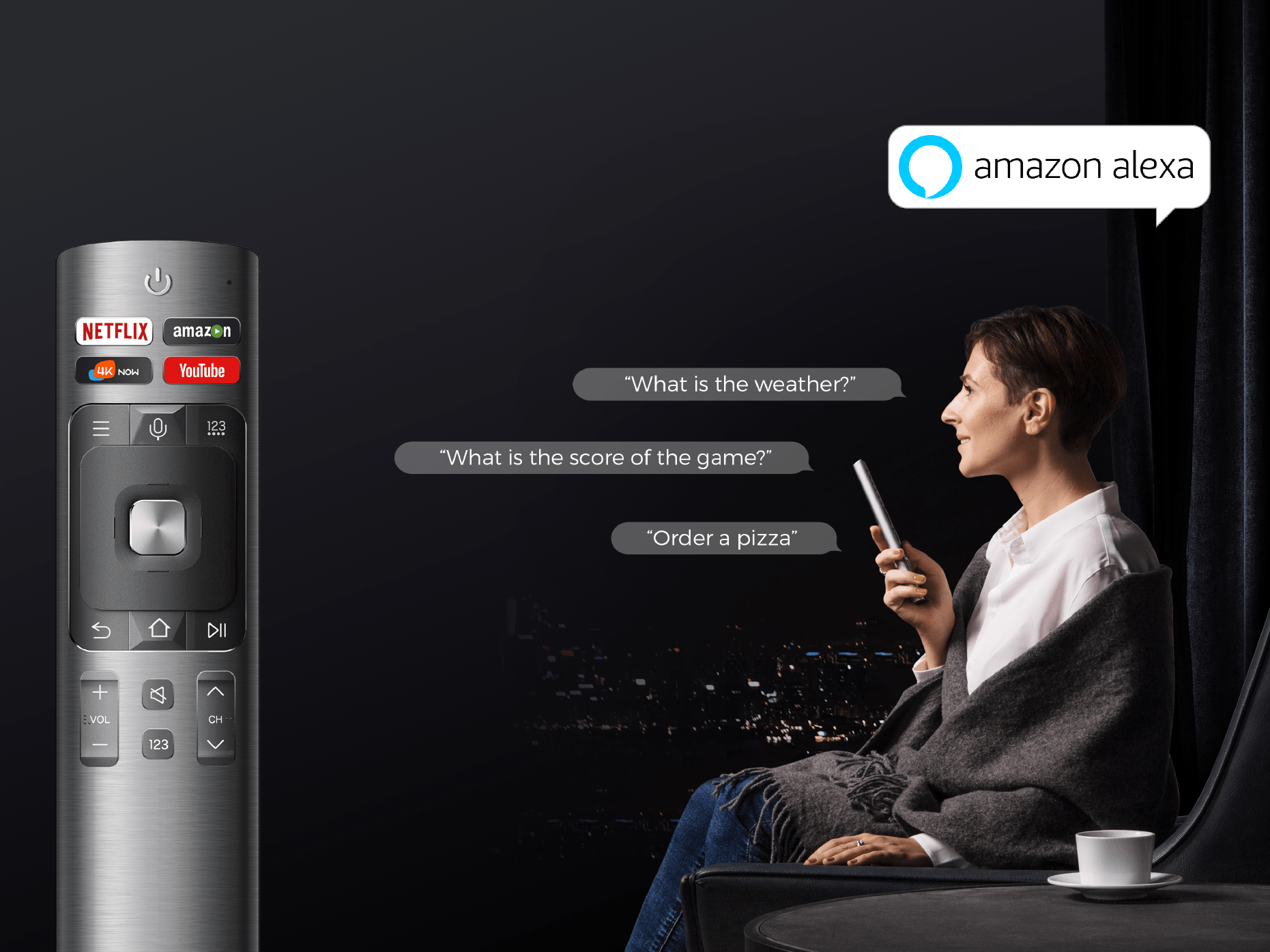 Voice Remote with Amazon Alexa