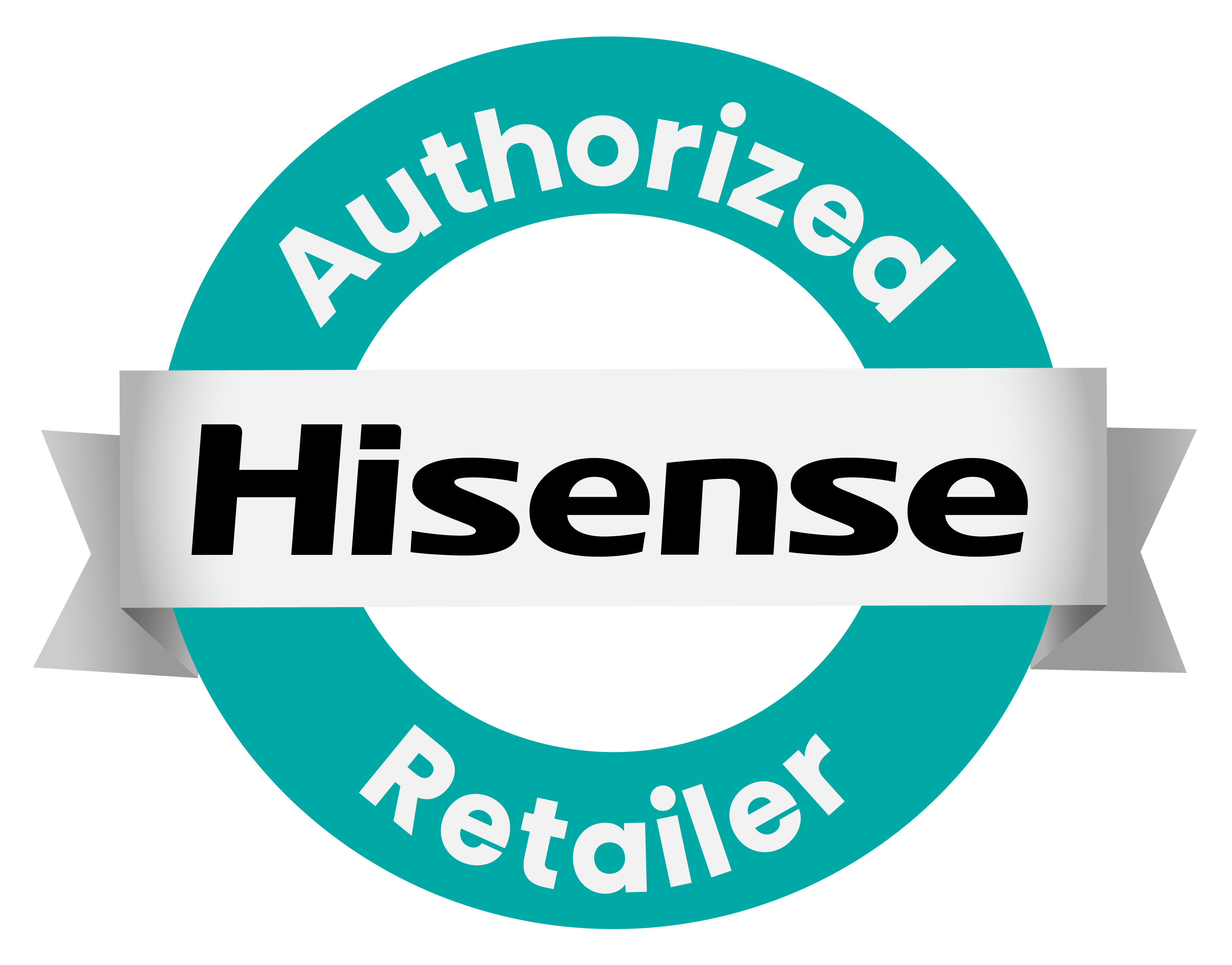 logo displaying authorized hisense retailer