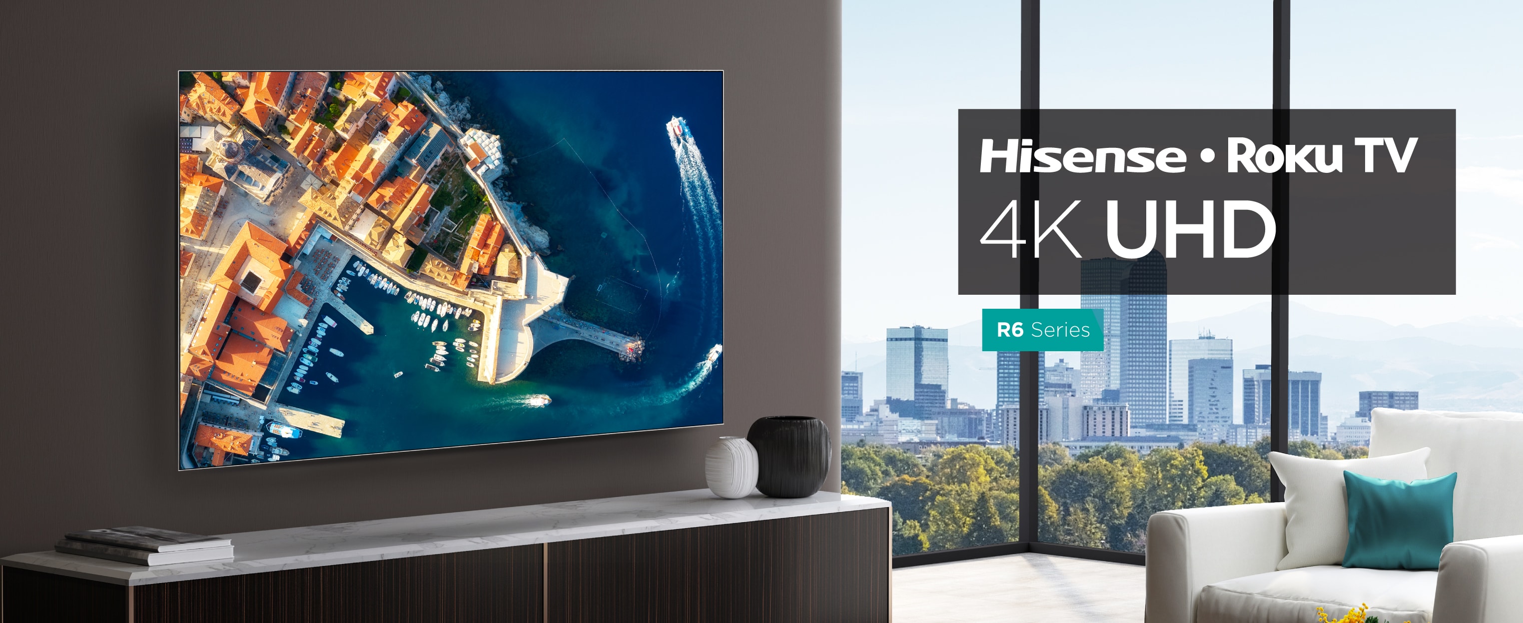 Pantalla Hisense R6 4K UHD Roku TV 75 pulgadas (75R6000GM 2020)