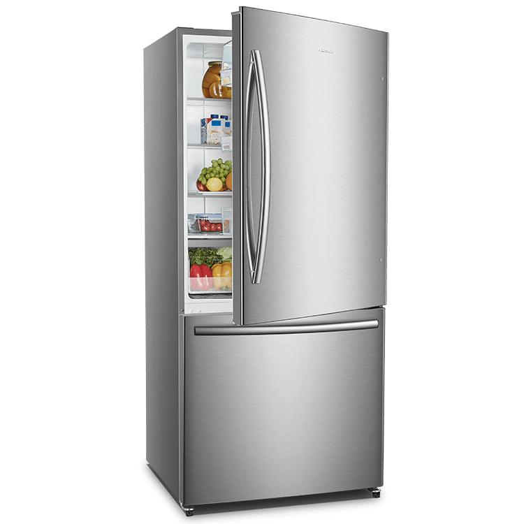 Hisense 17.2-cu ft Counter-depth Bottom-Freezer Refrigerator (White) ENERGY  STAR in the Bottom-Freezer Refrigerators department at