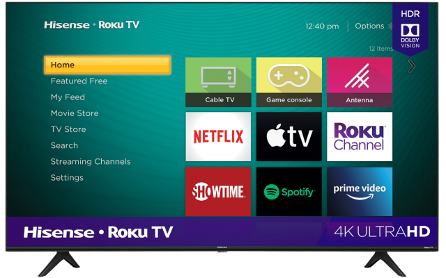 43" 4K UHD Hisense Roku TV with HDR (2020)