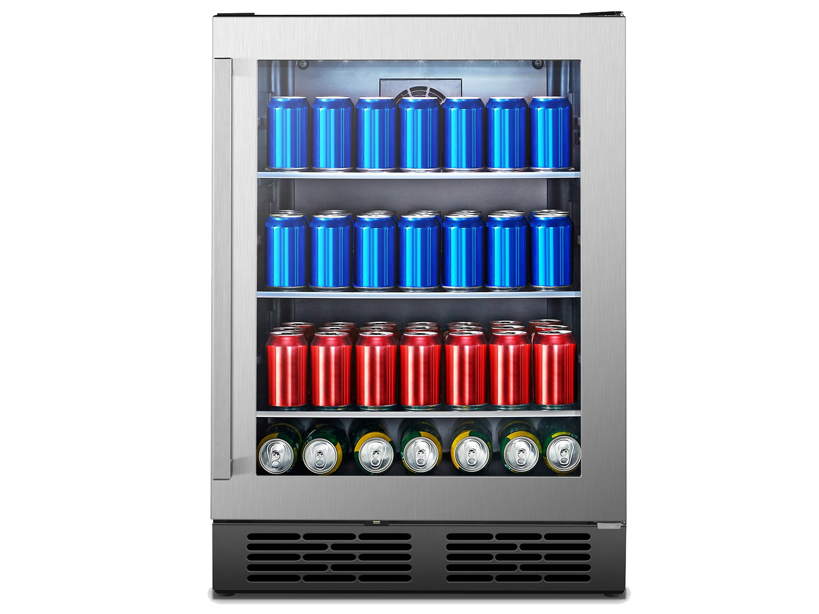 140 Can Freestanding Stainless Steel Beverage Cooler (HBC54D6AS 