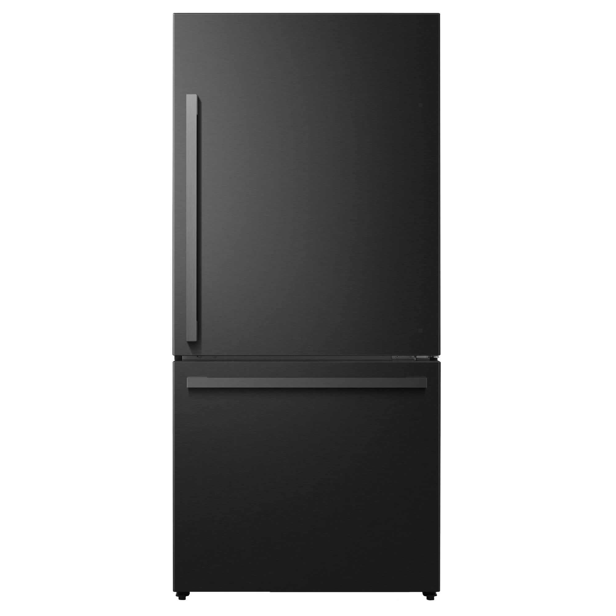 hisense fridge freezer black steel