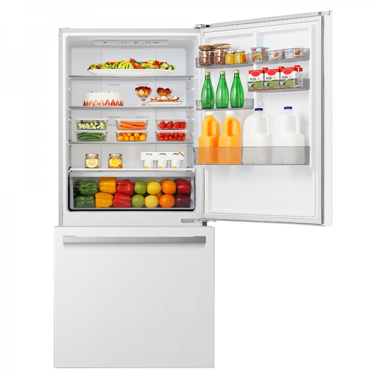 Hisense N 17.2-cu Ft Counter-Depth Bottom-Freezer Refrigerator ...