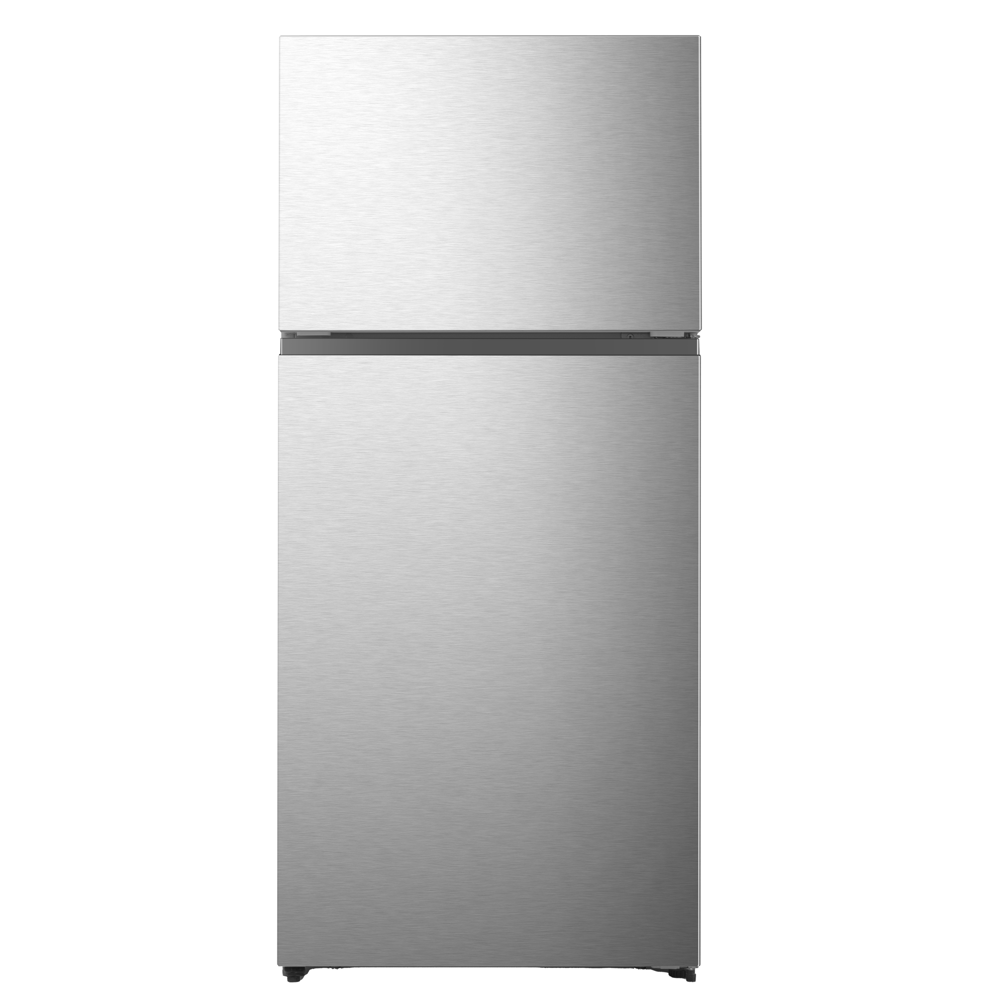 Hisense 18 cu Ft Top Mount Freezer Refrigerator Silver With Ice 