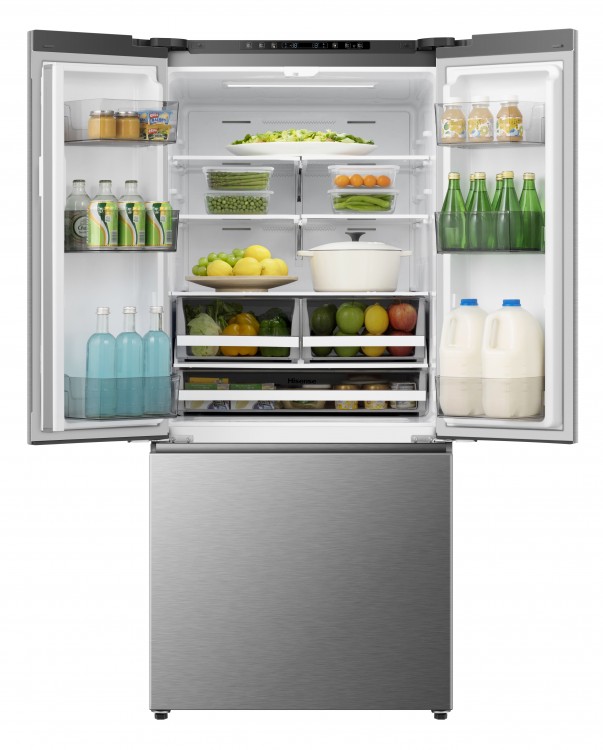 Hisense 20.6-cu ft French Door Refrigerator with Ice Maker 