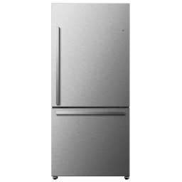 Hisense 20.9-cu ft Bottom-Freezer Refrigerator with Ice Maker (Stainless Steel) ENERGY STAR