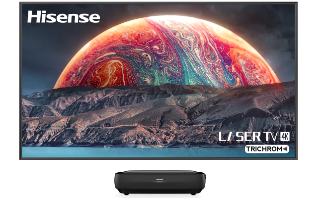 Hisense L9G TriChroma 120 Laser Projection TV with 120 ALR Projector Screen, 3000 Lumen, 120L9G-CINE120A