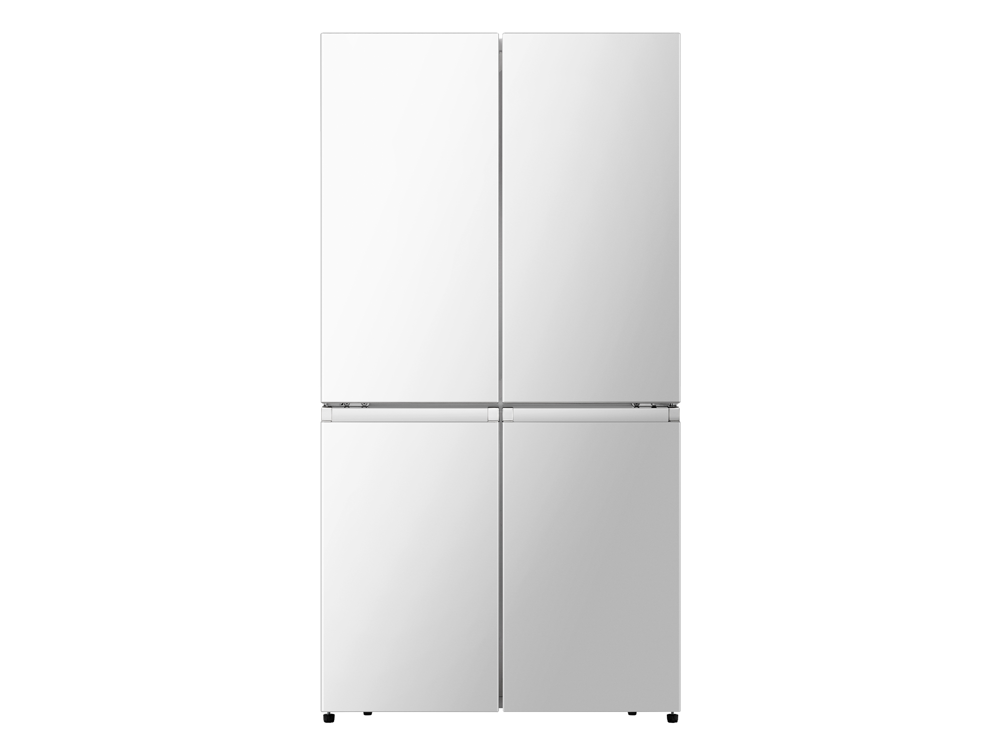 Hisense 21.6-cu ft 4-Door Counter-depth French Door Refrigerator with Ice  Maker (White) at