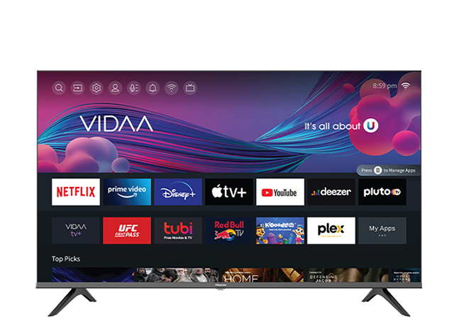 PANTALLA HISENSE 43 PULGADAS UHD 4K VIDAA TV 43A6GV - Muebleria olivas