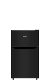 3.2 Cu. Ft. Double-Door Compact Refrigerator (Black)